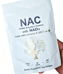 Conception d'étiquettes OEM Acorn Whale <span class=keywords><strong>NAC</strong></span> N-Acétyl-L-Cystéine Gélules Molles <span class=keywords><strong>300</strong></span> Gélules Supplément de Fibres Alimentaires de Qualité Alimentaire pour Femmes - Product Image 3