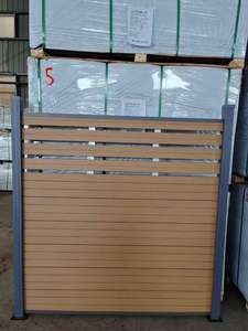 Composites en bois WPC clôture de jardin <span class=keywords><strong>2022</strong></span> Offre Spéciale matériaux recyclés bois plastique + HDPE + additifs revêtement en poudre enduit de puissance - Product Image 2