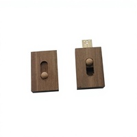 Flash Drive USB Mini Rantai Kayu 2.0 1GB-1TB untuk Komputer dan Ponsel, Hadiah Wisuda dan Pembukaan yang Dapat Dikustomisasi