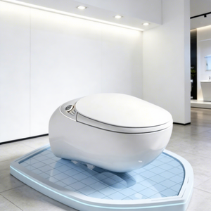 WC intelligent en céramique avec bidet UV intégré pour hôtel, cuvette de toilette automatique pour salle de bain - Product Image 3