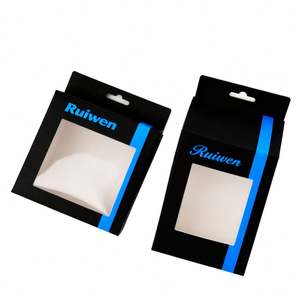 Custom Printed Hanging Hollow Packaging Window Paper Box With <b>Transparent</b> <b>Plastic</b> <b>Sheet</b> - Product Image 4