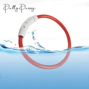 조정 가능한 <span class=keywords><strong>Led</strong></span> 빛 개 애완 동물 목걸이 중국에서 만든 야간 조명 애완 동물 개 고양이 개 안전 조명 플래시 목걸이 애완 동물 용품 - Product Image 4