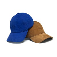 Gorra de Béisbol Clásica de Pana de Alta Calidad con Logotipo Personalizado, Color Sólido, 6 Paneles, para Hombre y Mujer, Estilo Retro, Simple, Informal, Deportiva