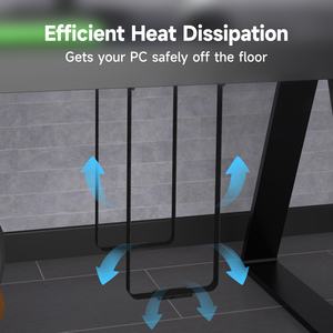 ZJJ004 30kg Heavy Duty Computer Tower Holder Hanger Ajuste de altura Gaming Esports PC Computer CPU Stand - Product Image 4