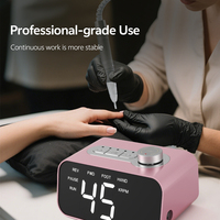 Perceuse à ongles professionnelle 45000 tr/min, perceuse à ongles sans fil 65W, lime à ongles électrique portable pour salon de manucure