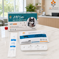 Kit de Prueba Rápida de Antígeno para Parvovirus Canino 2 en 1 (CDV/CAV) para Perros, Tarjeta de Diagnóstico Veterinario, Muestra Gratuita, Alta Sensibilidad
