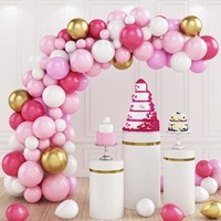 TS 18/12/10 /5 pouces macaron rose blanc rose rouge latex ballon guirlande arc kit anniversaire bébé douche mariage thème fête ballon
