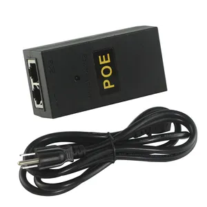 OEM מקובל POE מזרק מטען 12 v 24 v 36 v 48 v 0.5a 1a 2a POE כוח מתאם