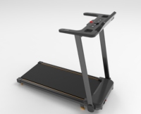 Tapis roulant électrique pliable intelligent avec design incurvé et écran LED pour la remise en forme à domicile et l'entraînement cardio