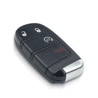 4BTN ABS noir voiture clé intelligente coque pour Jeep Grand Cherokee Dodge Ram 1500 voyage chargeur Dart Challenger Durango