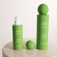 Prix d'usine, flacon pulvérisateur cylindrique populaire de 100 ml et 200 ml avec couvercle rond de bonne qualité pour cosmétiques