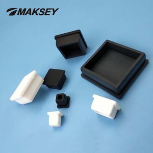 Bouchons de protection carrés en silicone MAKSEY 9.6-50.6mm pour trous, embouts de tuyaux, patins de protection pour pieds de <span class=keywords><strong>chaise</strong></span>, embouts de tube carré en acier - Product Image 3