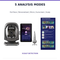 Analyseur d'images cutanées IA 36MP, équipement d'analyse faciale à 8 spectres avec plus de 20 indicateurs, 5 modes d'analyse, rapports cutanés numériques