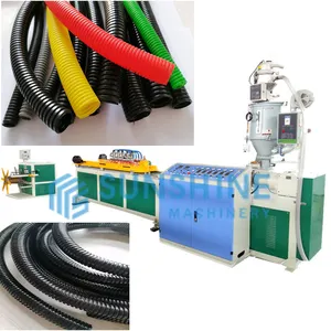 Plastic PE Flexible Conduit Corrugated Tube Pipe Making Machine Production Line