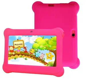 Más kid tablet pc A33 corteza A8 Quad core 1,2 Ghz 16GB Dispositivo de almacenamiento con muchos niños software android tabletas