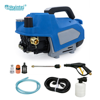 Mini laveuse haute pression électrique pour le lavage de voitures, le nettoyage des sols de la maison et du jardin, machine à laver portable avec pistolet pulvérisateur