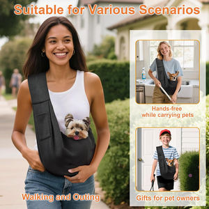 Pet <b>Dog</b> <b>Sling</b> <b>Carrier</b> Backpack for Outdoor Travel Walking Anti-Falling Shoulder <b>Carriers</b> Backpack Pet Cat <b>Dog</b> <b>Carriers</b> <b>Sling</b> Bag - Product Image 6