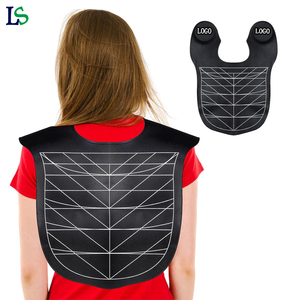 Cape <span class=keywords><strong>de</strong></span> <span class=keywords><strong>coupe</strong></span> <span class=keywords><strong>de</strong></span> <span class=keywords><strong>cheveux</strong></span> personnalisée avec guide pour coiffeur, en silicone lesté et imperméable, pour la protection des épaules - Product Image 1