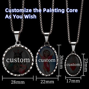 GIVELUCK kalung perawan Mary, jimat perawan Mary liontin agama Katolik foto liontin Gambar - Product Image 2