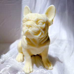 בעלי החיים סויה שעווה צרפתית בולדוג נר תבניות גור מאהב בית תפאורה מתנה Frenchie כלב נר סיליקון עובש - Product Image 4