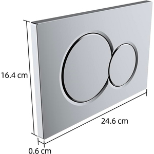 Placa de Control SIGMA 01 de Latón Pulido para Botones de Inodoro - Product Image 3