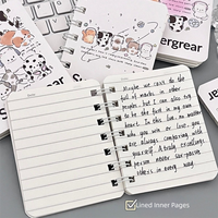 Mini cahier à spirale avec pages lignées pour chiots Carnet mignon de poche