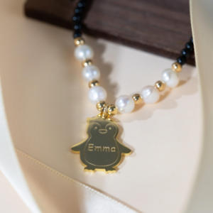 ซื้อเครื่องประดับออนไลน์ จี้รูปสัตว์สลักชื่อได้ สร้อยคอมุกแท้ เงินแท้ 925 สำหรับ<span class=keywords><strong>เด็ก</strong></span>/ของขวัญวันเกิด<span class=keywords><strong>เด็ก</strong></span> - Product Image 4