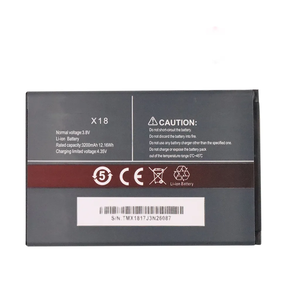 High Quality Rechargeable Lithium Ion 3200Mah 3.82V Battery For Cubot X18 phone battery