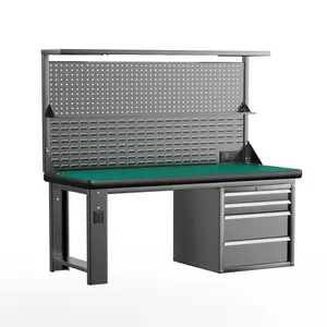 Electronic Workbench OEM&ODM Heavy Duty Workbench Lab Aluminum Frame ESD Table Antistatic Desk