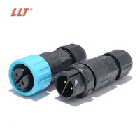 Connecteur étanche à verrouillage par poussée M16 à 2 cœurs pour câble, installation sur site, pour éclairage public et alimentation extérieure - Usine LLT