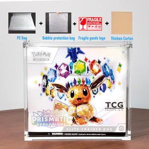 Échantillon gratuit présentoir de cartes <span class=keywords><strong>Booster</strong></span> en acrylique personnalisé pour TCG 151 <span class=keywords><strong>Pokemon</strong></span> ETB Evolutions JP <span class=keywords><strong>Booster</strong></span> JP <span class=keywords><strong>Booster</strong></span> Pack présentoirs - Product Image 2