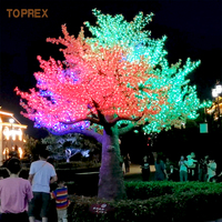 Programmierbarer Park-Weihnachtsbaum Großer Künstlicher Leuchtender LED-Feiertagsbaum mit Lichtern für Außenbereich
