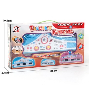 Juguete Musical para Niños, Piano de Juguete con Teclado de 37 Teclas, Instrumentos Musicales Electrónicos Multifuncionales de Color Rosa con Micrófono, Mi Primer Piano de Juguete - Product Image 5