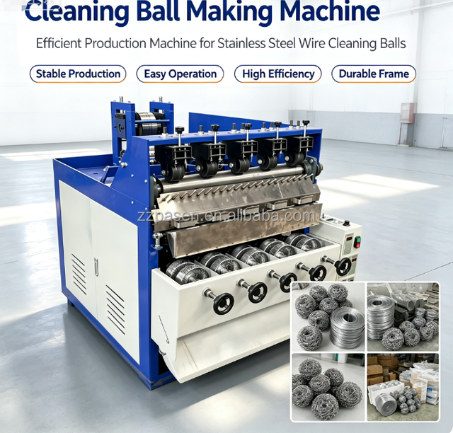 ZHENGZHOU PASEN PSQJ-4 Stainless Steel Wool Scrubber Scourer Making Machine 2.2 kW Motor 11-13 Kgs/H Capacity 220V/380V