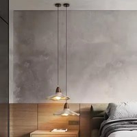 Lampe suspendue Wabi-Sabi Chambre à coucher Bar Salle à manger Salon de thé Éclairage décoratif pour la maison Éclairage nordique en ciment LED Lustre