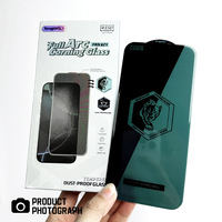 Protection d'écran en verre trempé 3D sans bordure, couverture intégrale, grand arc, colle épaisse, confidentialité 25 degrés pour iPhone 17 Pro Max