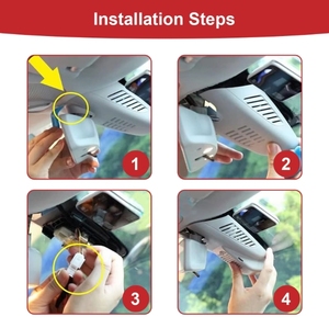 Dash Cam 4K con doppia lente Adinkam per <span class=keywords><strong>Mercedes</strong></span> Benz E classe W213 2017-2024G-sensore Wifi connettività App - Product Image 6