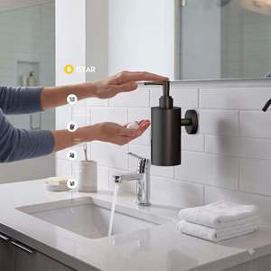 Distributeur de savon liquide en acier inoxydable de qualité supérieure, mural, pour salle de bain, avec pompe, support moderne, accessoire d'hôtel, en promotion - Product Image 5