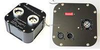 Source d'éclairage à fibre optique double tête 50W avec contrôle DMX Bluetooth pour plafonds de salles de conférence, clubs et mariages