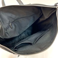 Sac à dos fourre-tout en cuir pleine fleur pour femme, sacoche pour ordinateur portable 14 pouces, style minimaliste carré, OEM ODM