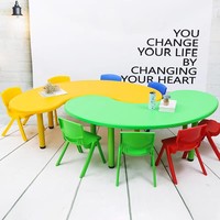 Meubles d'enfants pas chers pour la maternelle, bureau en plastique pour enfants, table pour la maternelle, garderie, école maternelle, extérieur