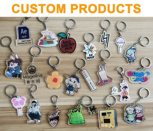Personnalisation de porte-clés en époxy acrylique, impression de cadeaux de dessins animés, style animation, personnalisation de porte-clés holographique - Product Image 6