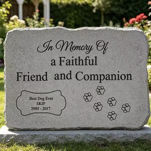 Lápida Duradera para Mascotas, Grabado Personalizado, Piedra Conmemorativa para <span class=keywords><strong>Animales</strong></span>, para <span class=keywords><strong>Cementerio</strong></span> de Mascotas - Product Image 3