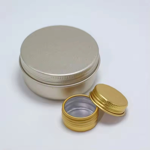 Envase Cosmético Redondo de Aluminio de 5ml-200ml al por Mayor con Tapa de Rosca, Acabado Mate, Lata Metálica Vacía para Crema, Bálsamo Labial, Manteca Corporal - Product Image 3