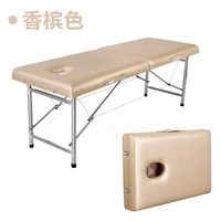 Vente d'usine Lit de massage pliable portable en bois bleu marine léger avec mousse de 5 cm pour salon de beauté et spa, garantie 1 an