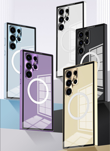 Khung hợp kim nhôm với từ trường hợp điện thoại rõ ràng cho Samsung <span class=keywords><strong>Galaxy</strong></span> S23 siêu kim loại trường hợp điện thoại cho Samsung S23 S24 S25 - Product Image 6