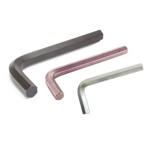 Set di chiavi esagonali in acciaio nichelato con chiave a L set di chiavi esagonali temprate con impugnatura a T 1.5mm 2mm 2.5mm 3mm 4mm 5mm 6mm 8mm 10mm