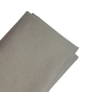 Zhen kain nilon tidak ditenun dengan lapisan sepatu ringan pola kacang celup timbul untuk tas fitur metalik lapisan dalam