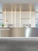 Bureau de réception multifonctionnel moderne en marbre et MDF, idéal pour les entreprises, les salons de beauté, les caisses, les hôtels, les clubs et les bars