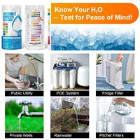 Kit de Tiras Reactivas para Análisis de Agua de Alta Precisión AAwipes, para Agua Potable, de Pozo, de Grifo y de Agua de la Ciudad - Paquete de 25 Tiras (China)